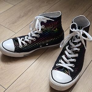 CONVERSE Chuck Taylor All Star Exploding Star High Top Sneakers Womens 9